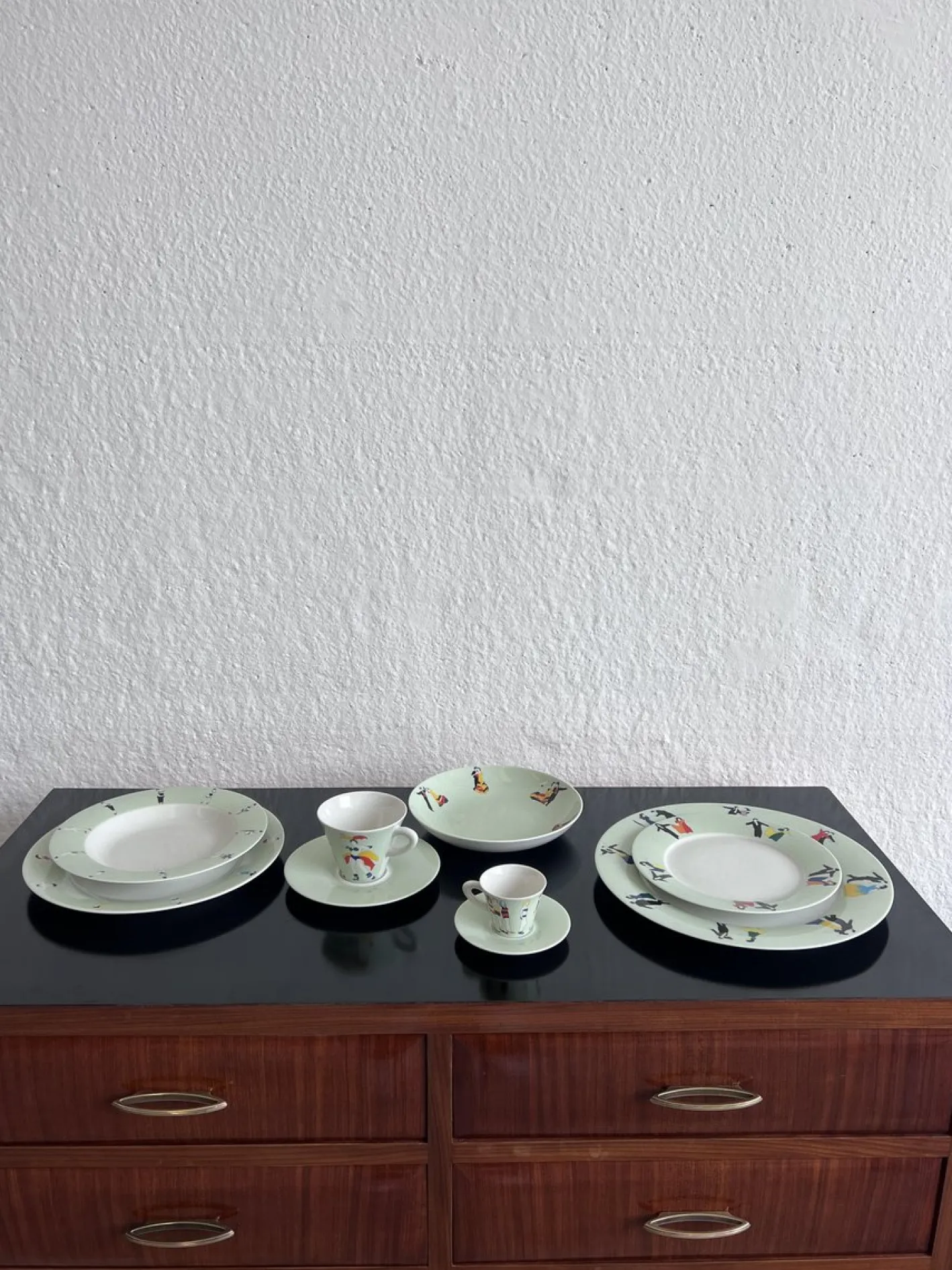 Geschirr von Marco Lodola für Francis, 1990er, 9 . Set