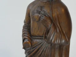 Geschnitzte Jesus Herz Jesu Statue, 1800er, Holz