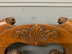 Geschnitztes Mahagoni Sofa im Chippendale Stil, 1900