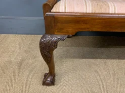 Geschnitztes Mahagoni Sofa im Chippendale Stil, 1900