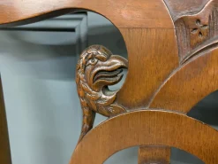 Geschnitztes Mahagoni Sofa im Chippendale Stil, 1900