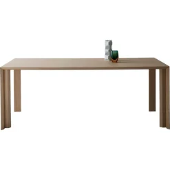 Gestreifter Esstisch aus Holz von Sebastiano Bottos