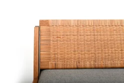 GE-258 Tagesbett aus Eiche & Rohrgeflecht von Hans J. Wegner für Getama, 1950er