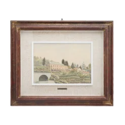 Giacomo Maganzini, Ligurien, 1970er, Aquarell