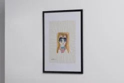 Gio Ponti, Porträt eines Mädchens, 1950er, Zeichnung