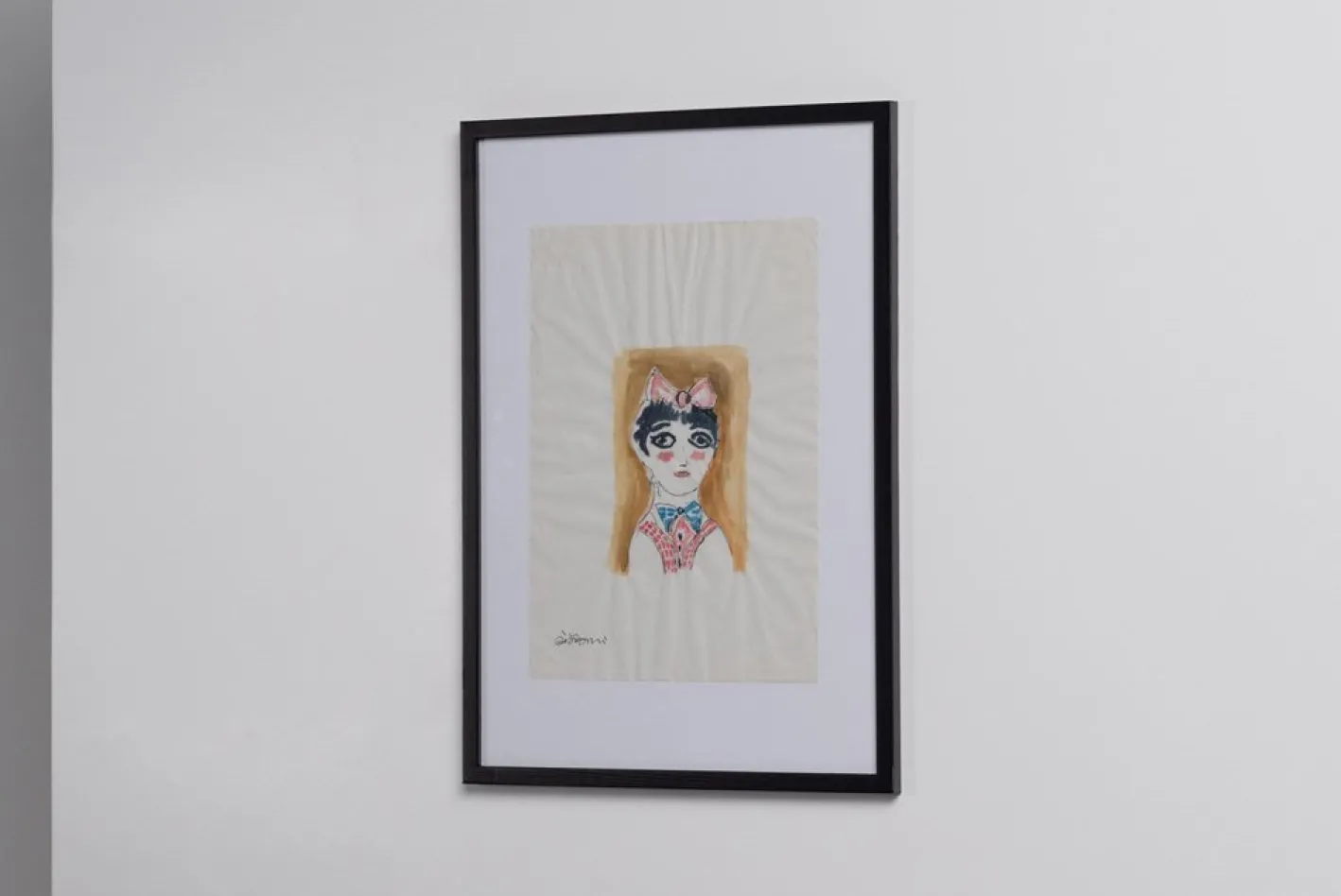 Gio Ponti, Porträt eines Mädchens, 1950er, Zeichnung