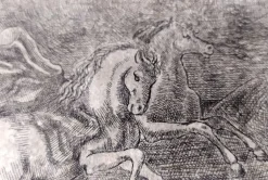 Giorgio de Chirico, Pferde, 1950, Gravur