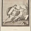 Giovanni Elia Morghen, Antike Römische Fresco Herculaneum, Original Radierung, 18. Jh