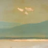 Giovanni Lomi, Fischerboote, Öl auf Holz, gerahmt