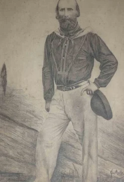 Giovanni Marazzoli, Porträt von Garibaldi, 1897, Lithographie