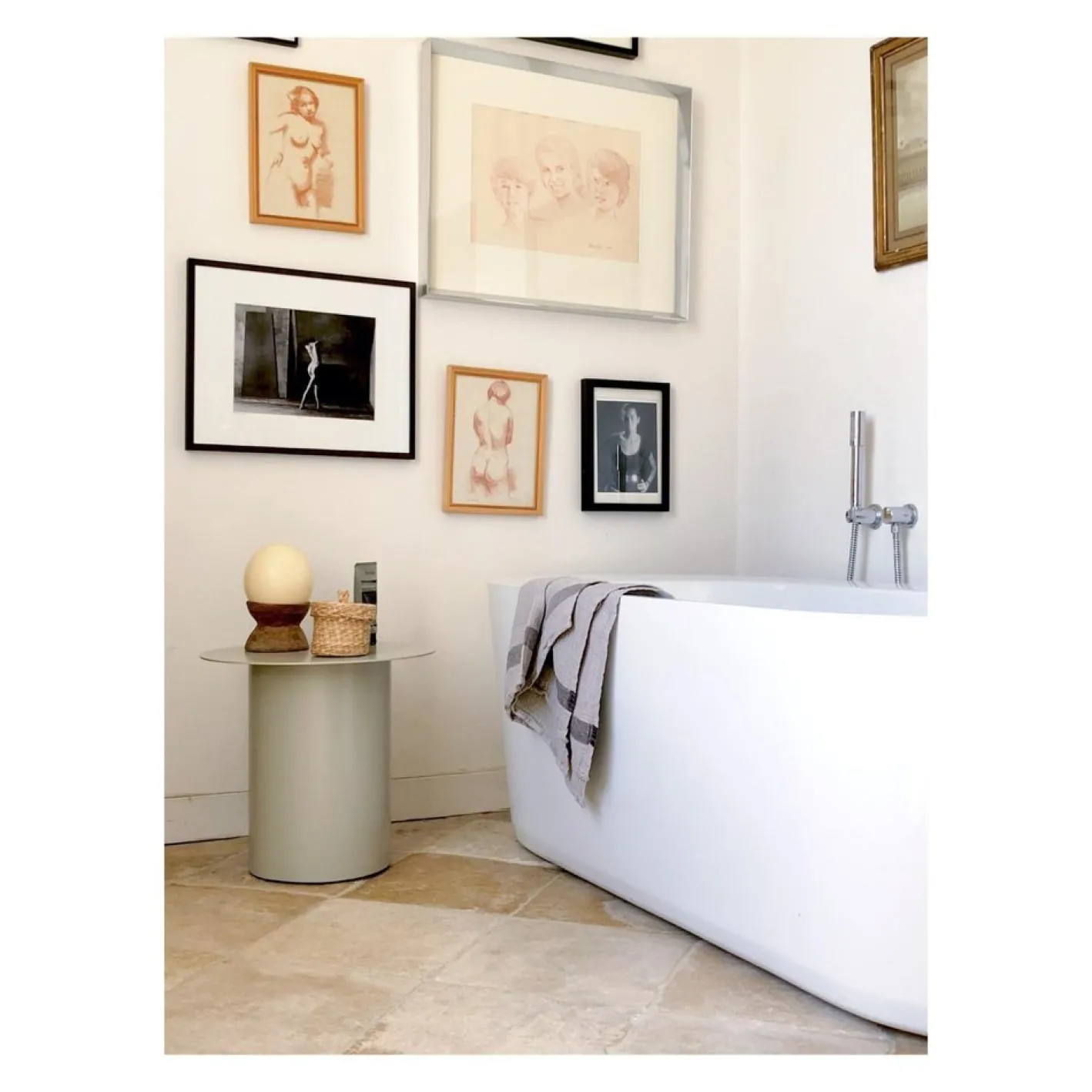 Gipsy 45 Niedriger Basse Metalltisch von Laurence Du Tilly