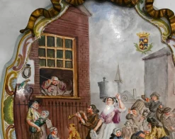 Girandole Bemalte Lille Porzellan Kandelaber Teller, 2 . Set