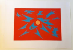 Giulio Turcato, ohne Titel, Farbsiebdruck