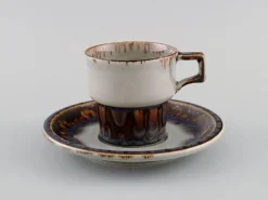 Glasiertes Mexico Kaffeeservice aus Steingut von Bing & Grøndahl, 16er Set