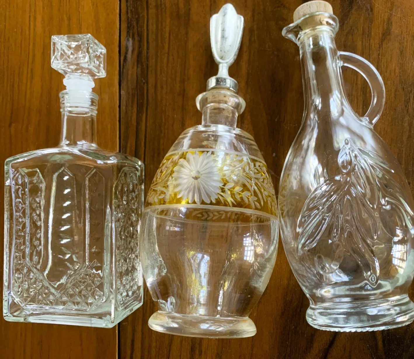 Glaskaraffen, 1960er-1980er, 3er Set