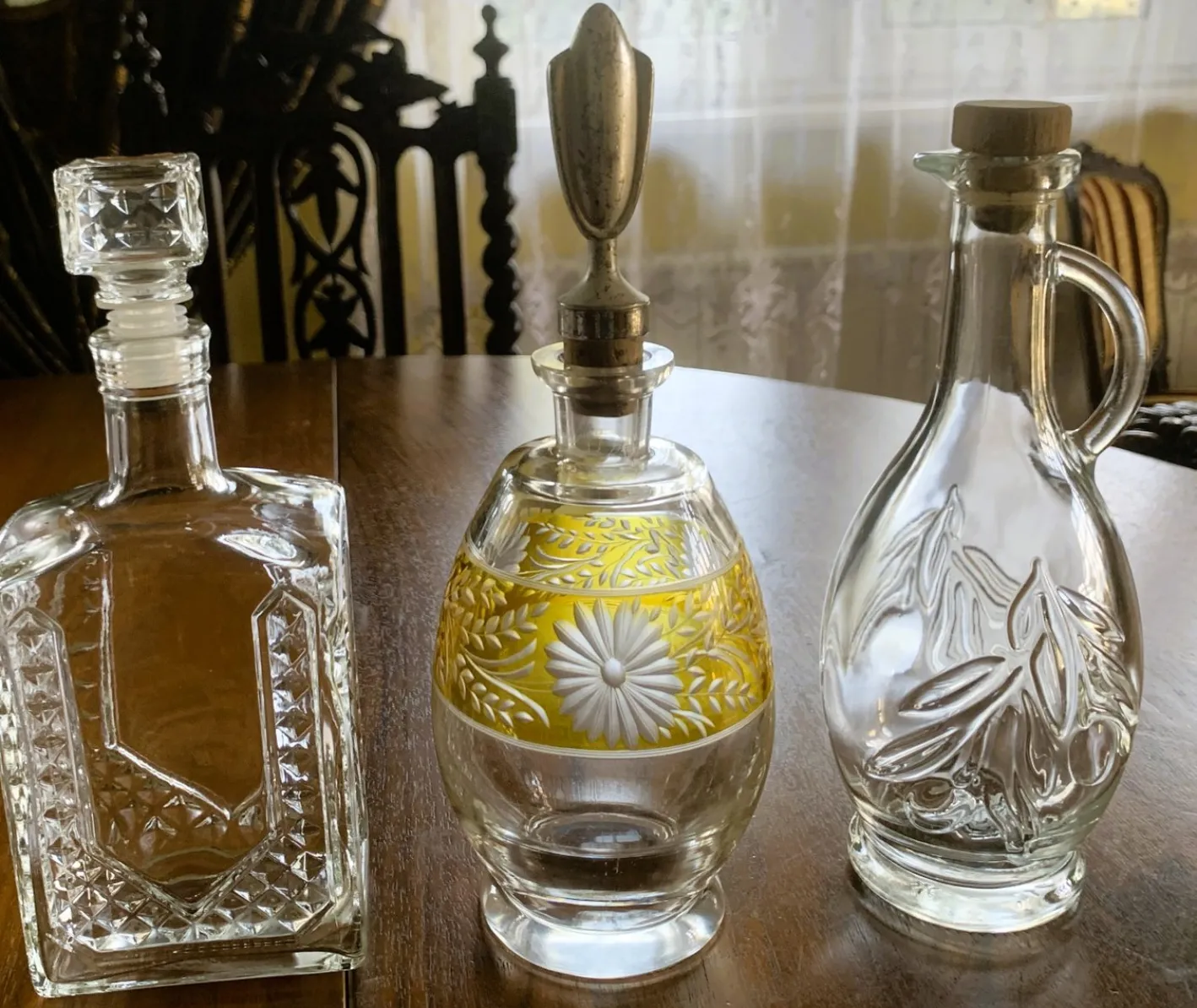 Glaskaraffen, 1960er-1980er, 3er Set