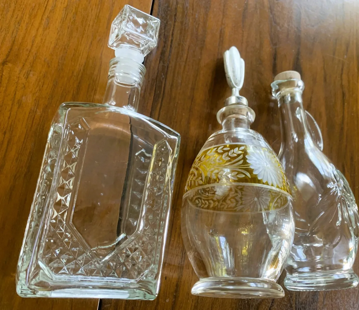 Glaskaraffen, 1960er-1980er, 3er Set