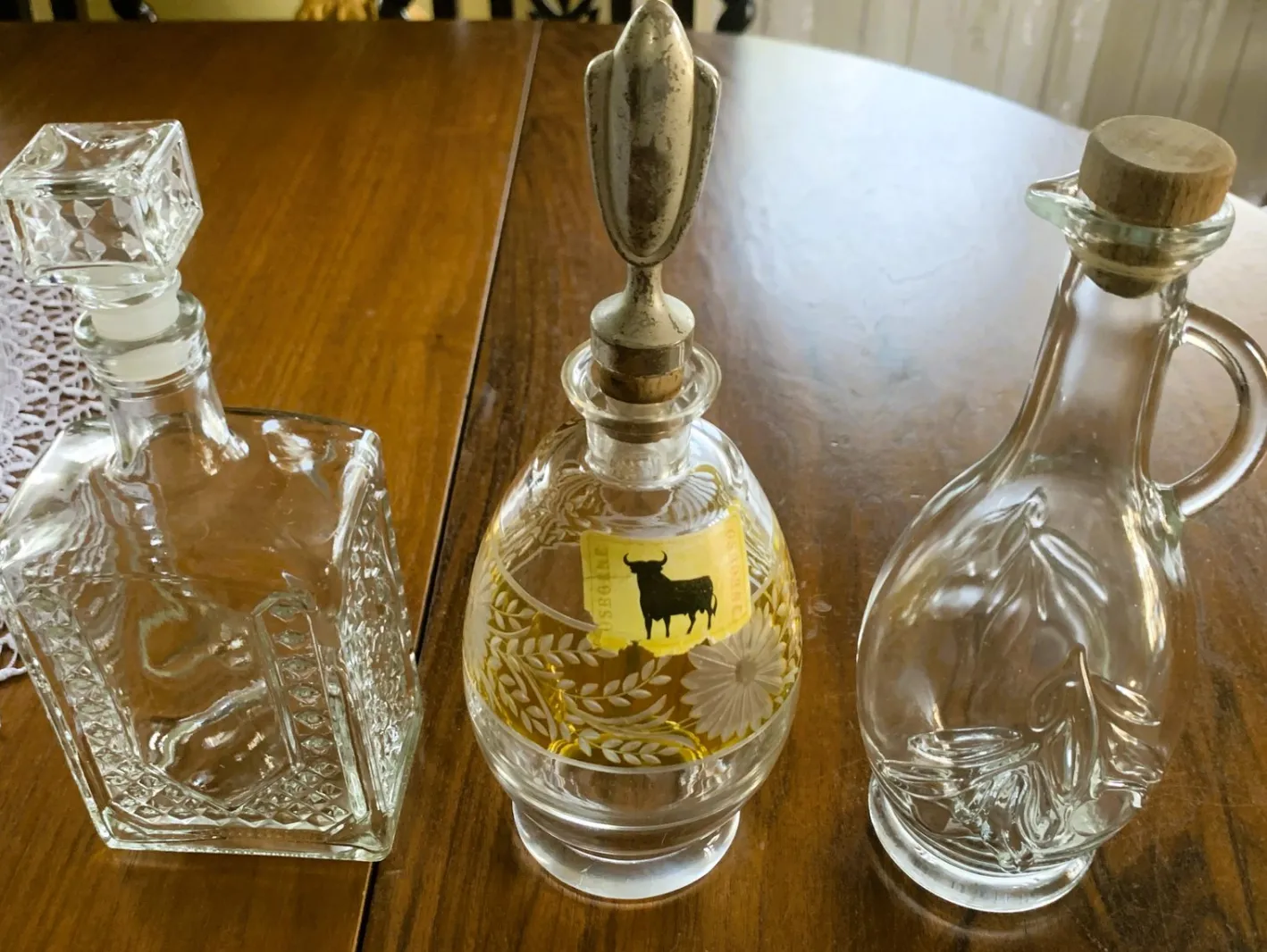 Glaskaraffen, 1960er-1980er, 3er Set