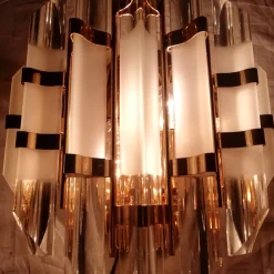 Glas Wandleuchte von Paolo Venini, 1970er