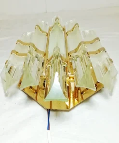 Glas Wandleuchte von Paolo Venini, 1970er