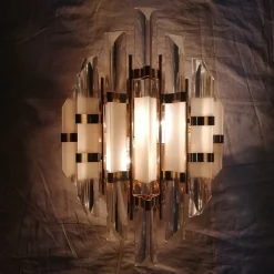 Glas Wandleuchte von Paolo Venini, 1970er