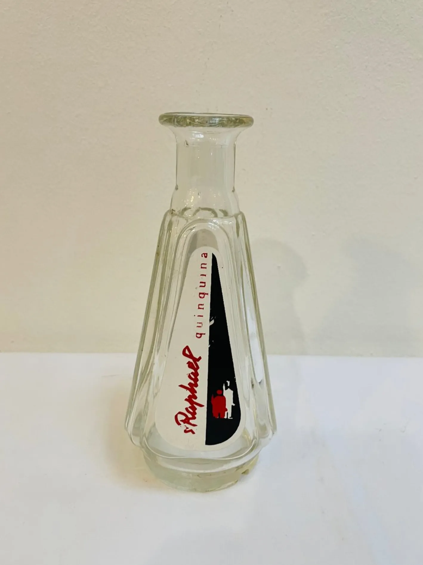 Glas Wasserkaraffe von St Raphael Quinquina, Frankreich, 1950er