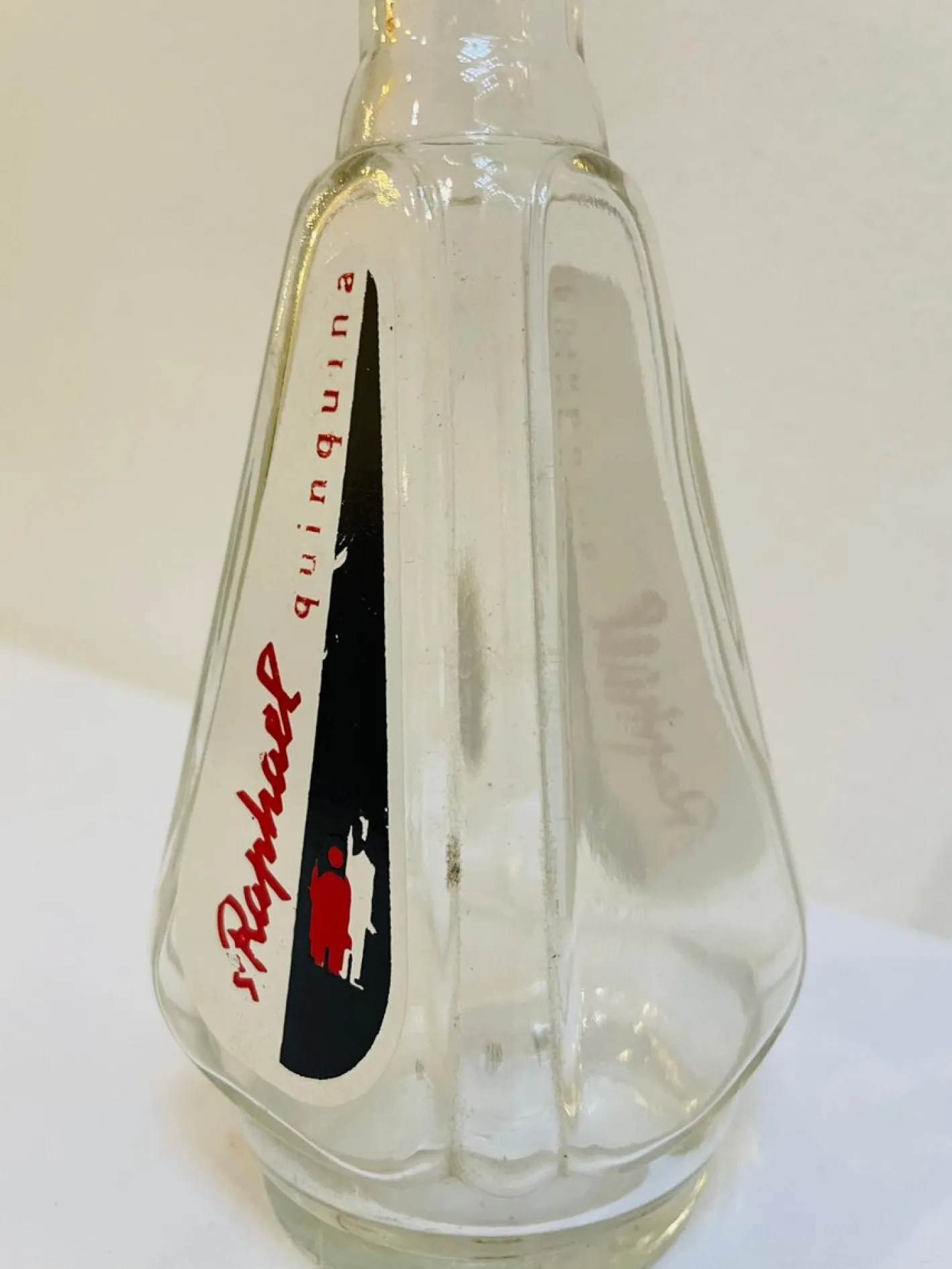 Glas Wasserkaraffe von St Raphael Quinquina, Frankreich, 1950er