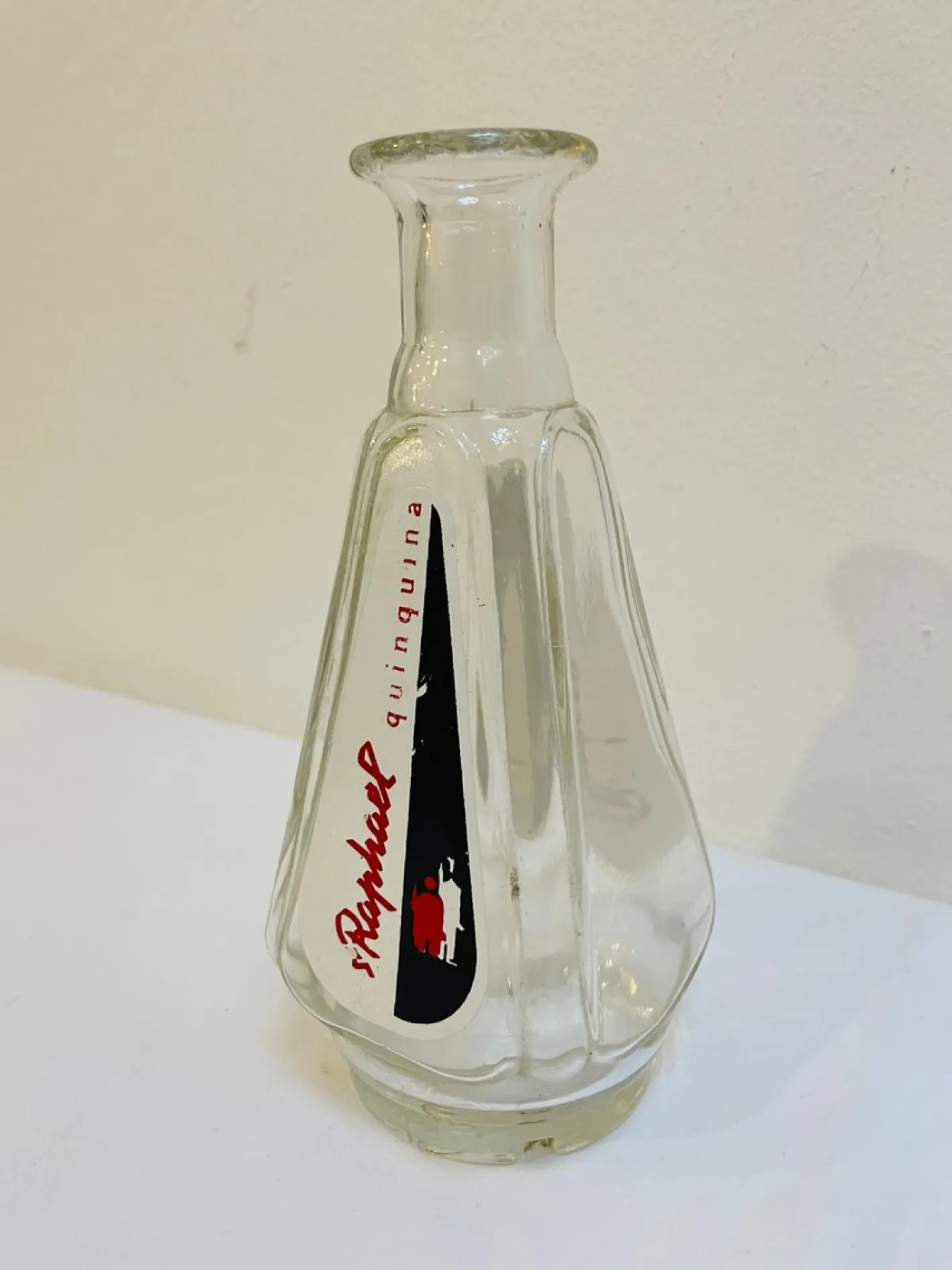 Glas Wasserkaraffe von St Raphael Quinquina, Frankreich, 1950er