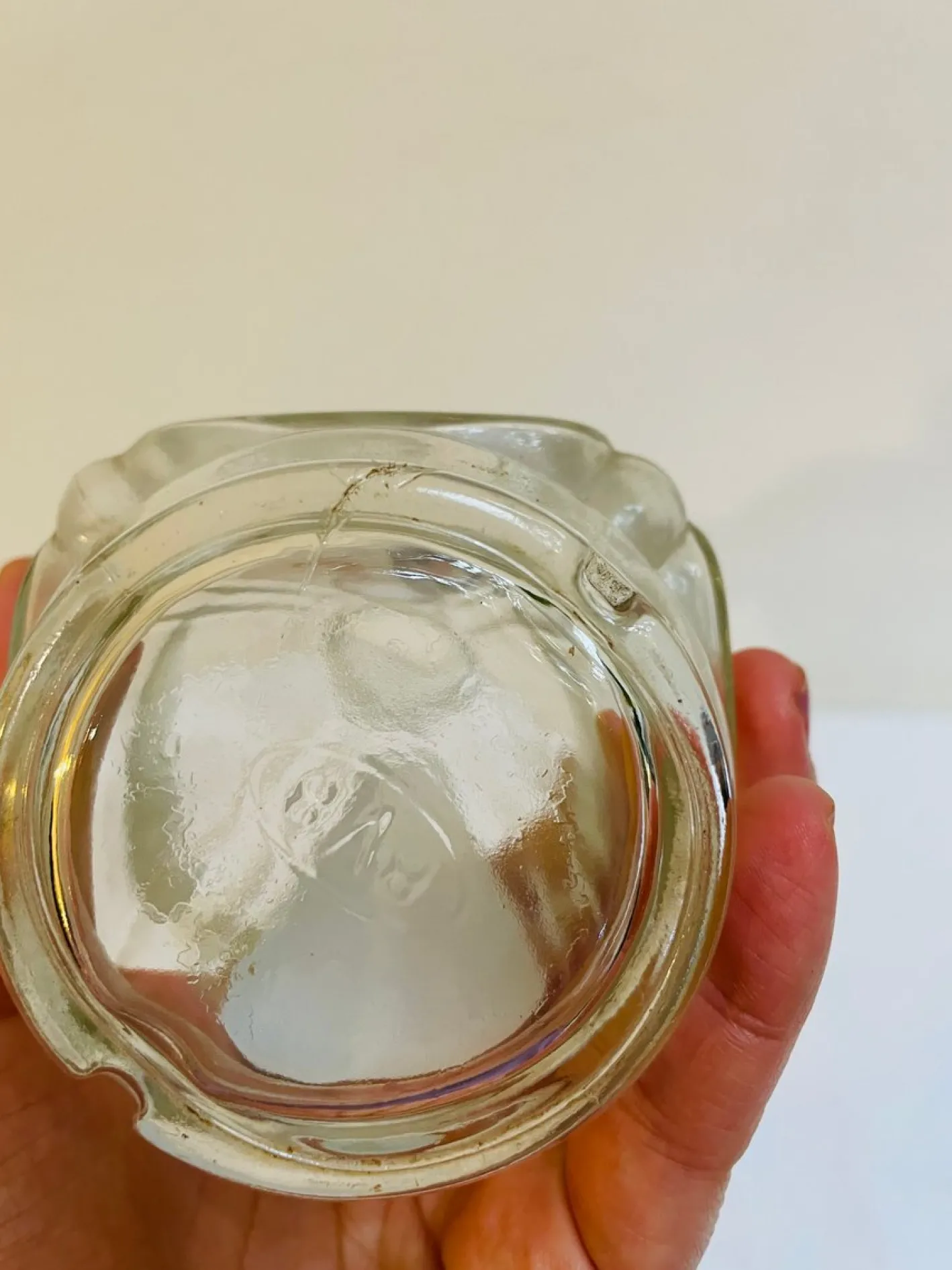 Glas Wasserkaraffe von St Raphael Quinquina, Frankreich, 1950er