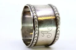 Glatter Serviettenring aus Silber