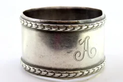 Glatter Serviettenring aus Silber