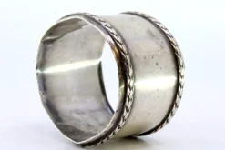 Glatter Serviettenring aus Silber