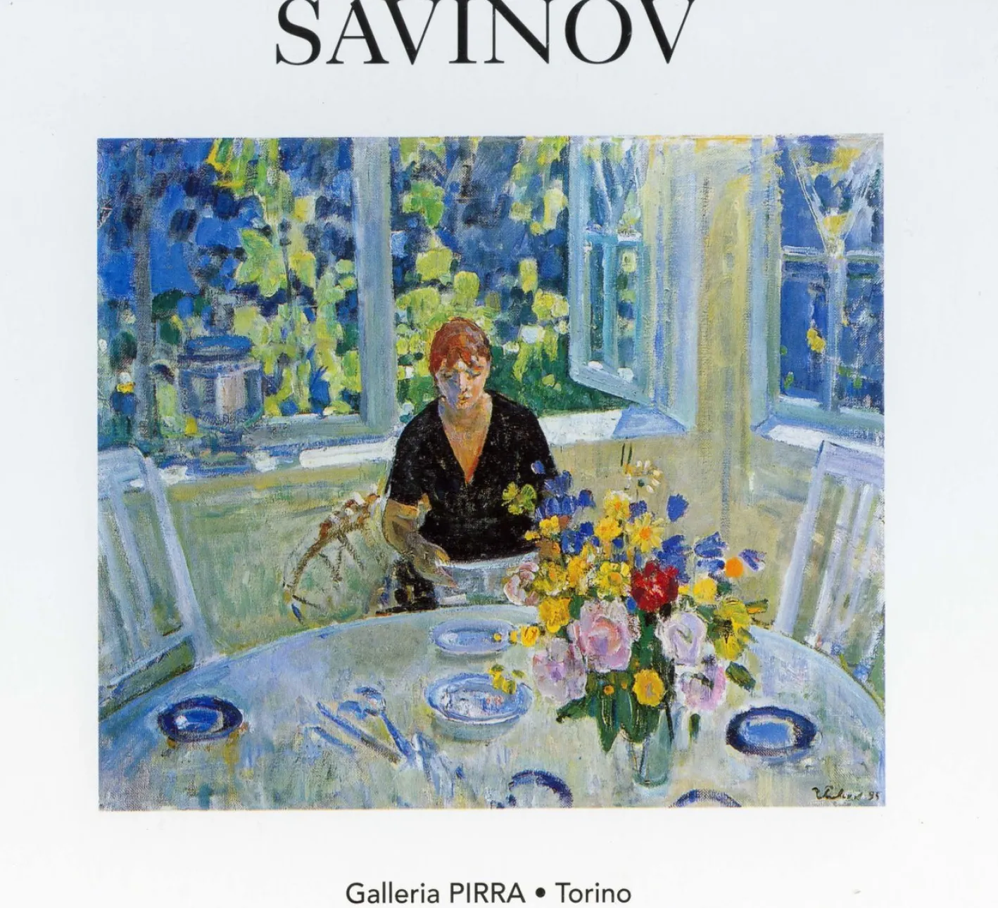 Gleb Savinov, Sunny Day in Dacia, 1990er, Öl auf Leinwand