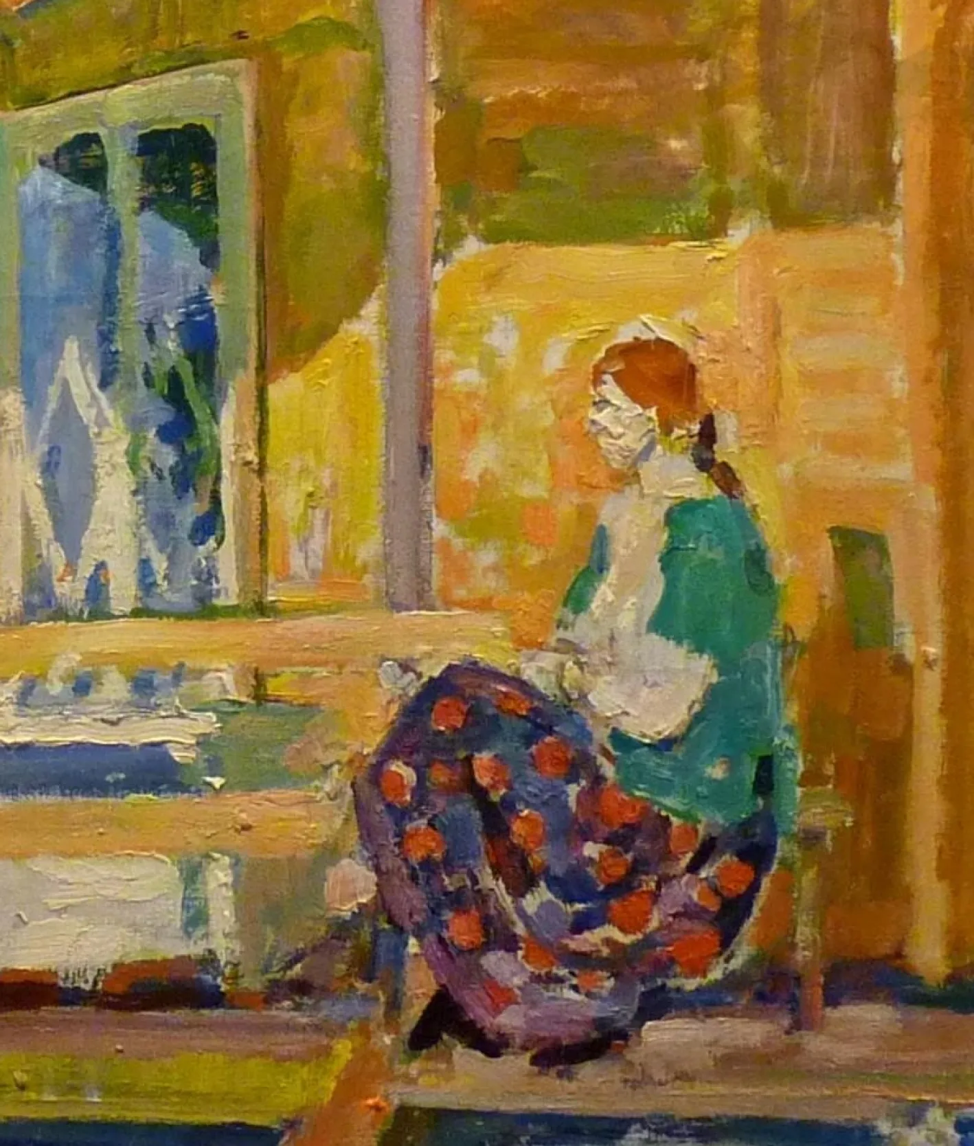Gleb Savinov, Sunny Day in Dacia, 1990er, Öl auf Leinwand