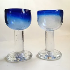 Gläser mit Füßen von Viivi-Ann Keerdo für Koppel-Keerdo Glas Studio, 1999, 2er Set