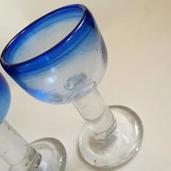 Gläser mit Füßen von Viivi-Ann Keerdo für Koppel-Keerdo Glas Studio, 1999, 2er Set