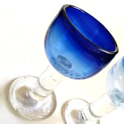 Gläser mit Füßen von Viivi-Ann Keerdo für Koppel-Keerdo Glas Studio, 1999, 2er Set