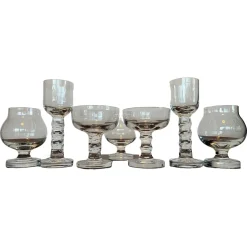 Gläser von Moser für Hotel Prag, 1970er, 7er Set