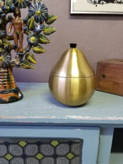 Goldfarbene Birnen Eiskiste von Novo Industries, 1960er