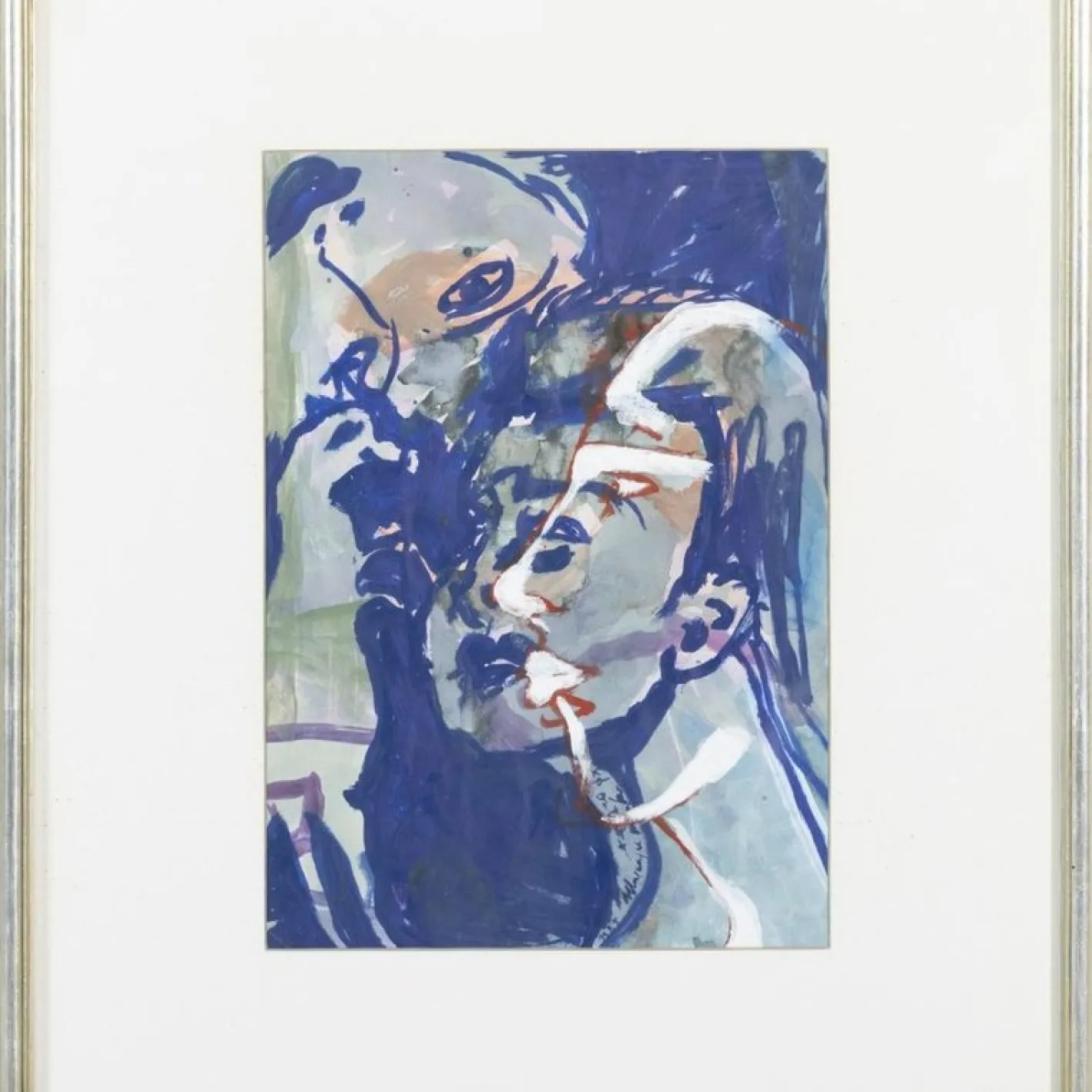 Graça Morais, Composition, 1980er, Mixed Media auf Papier