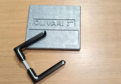 Griffe aus Brüniertem Messing von Olivari, 1990er, 2er Set
