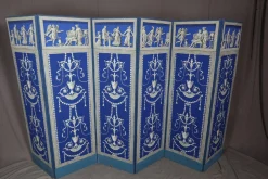 Grisaille-Bildschirm mit blauem Hintergrund
