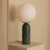 Grüne Atlas Tischlampe aus Marmor & Messing von Simone & Marcel