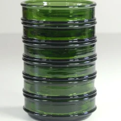 Grüne Glasschalen von Nissen, Dänemark, 1970er, 6er Set