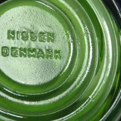 Grüne Glasschalen von Nissen, Dänemark, 1970er, 6er Set
