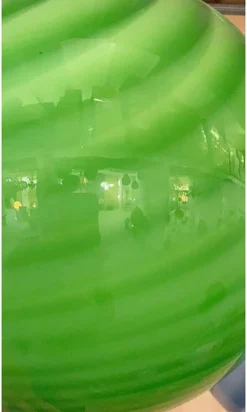 Grüne Hängelampe aus Muranoglas von Simoeng