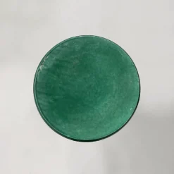 Grüne Italienische Keramiksäulen im Imperial Stil, 1930er, 2er Set