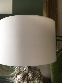 Grüne Mid-Century Tischlampen aus glasierter Keramik von Porta Romana, 2er Set