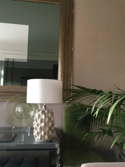 Grüne Mid-Century Tischlampen aus glasierter Keramik von Porta Romana, 2er Set