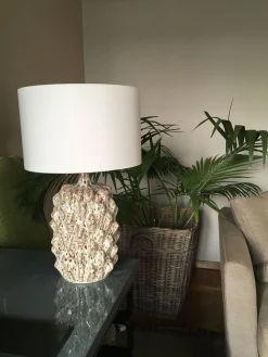Grüne Mid-Century Tischlampen aus glasierter Keramik von Porta Romana, 2er Set